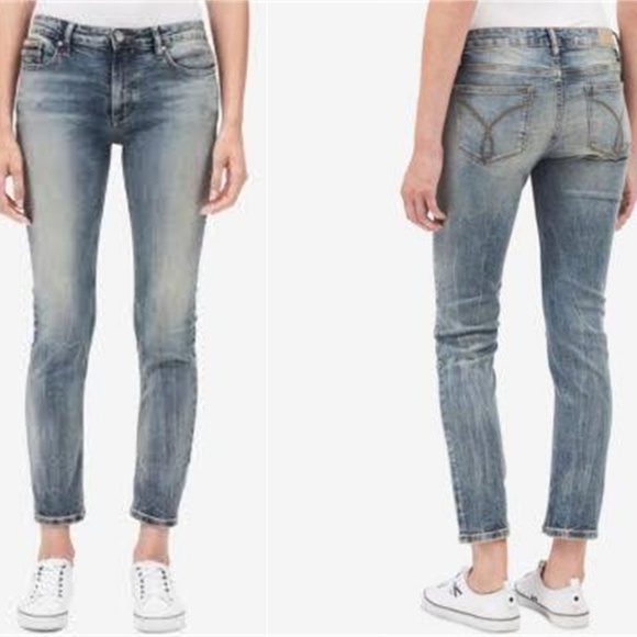 Calvin Klein Jeans Denim - Calvin Klein slim boyfriend capri jeans